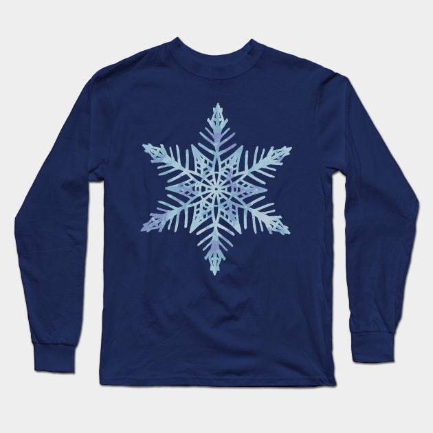 Snowflake Long Sleeve T-Shirt by Olooriel